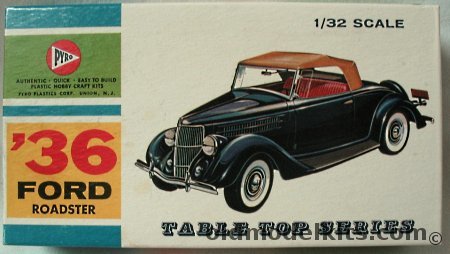 Pyro 1/32 Ford 1936 Roadster, C288-50 plastic model kit